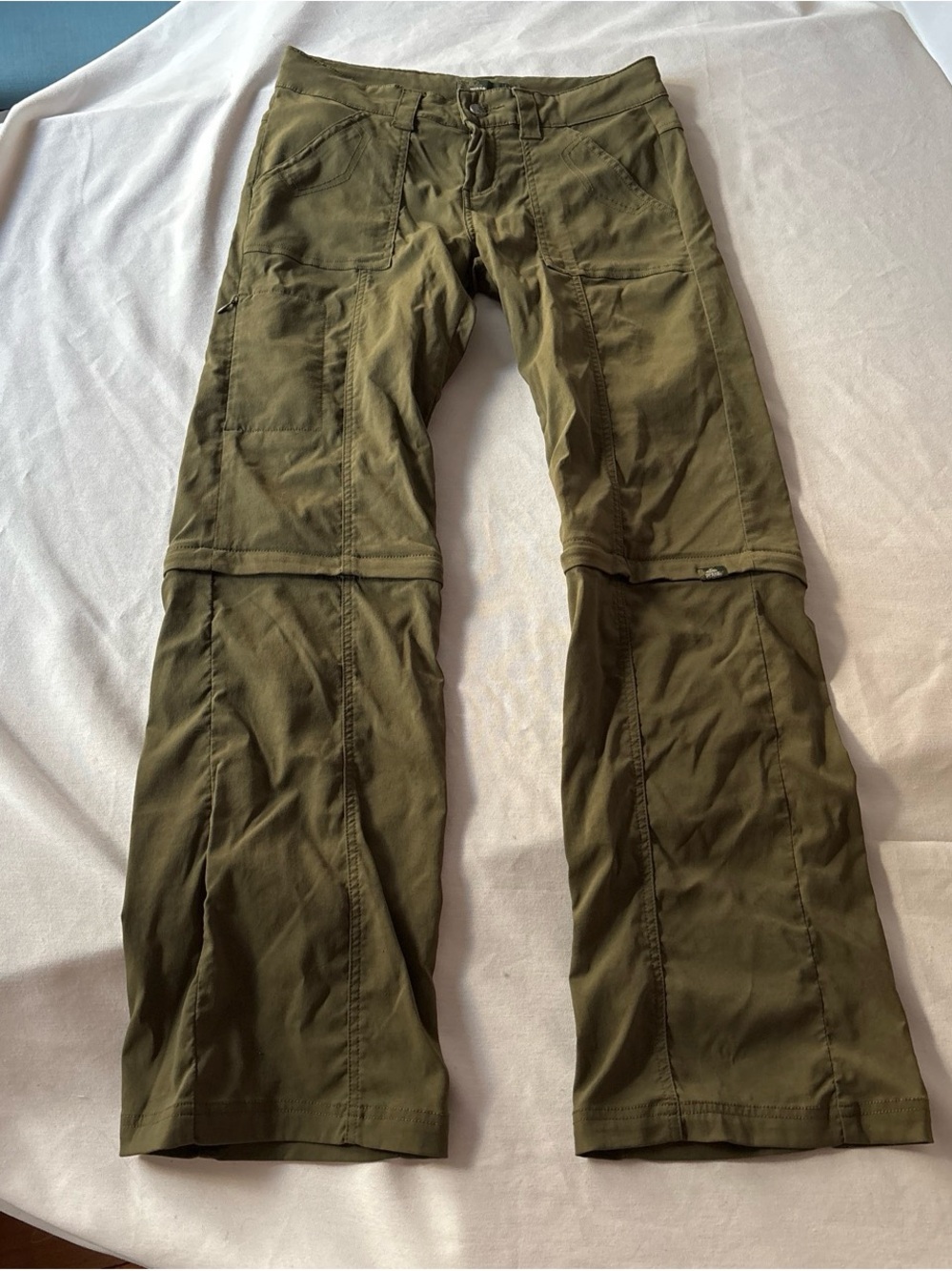 prAna Women’s Convertible Zip-Off Hiking Pants Green Size 4